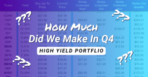 Read more about the article Our 2024 Q4 High Yield Portfolio Dividend Payouts